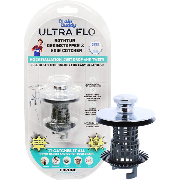 Drain Buddy Ultra Flo Bathtub Lift and Turn Tub Drain Wayfair Canada